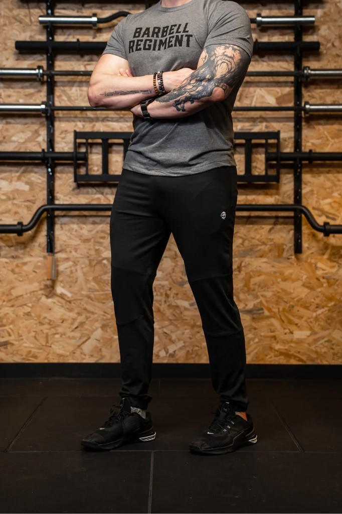 Jogging Homme ALPHA noir | BARBELL REGIMENT — Noir · Taille S