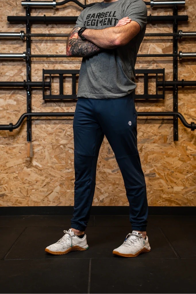 Jogging Homme ALPHA bleu| BARBELL REGIMENT — Bleu · Taille S
