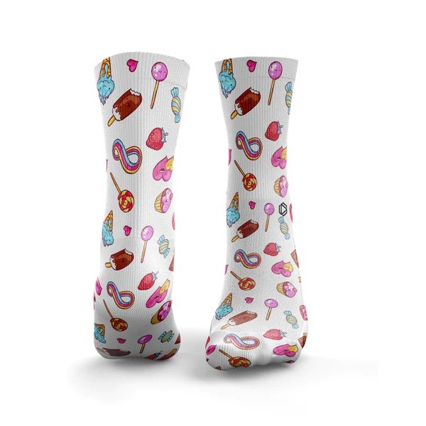 Chaussettes blanches POPPING CANDY | HEXXEE SOCKS — Blanc · Taille L (43-46)