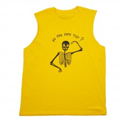 Muscle Tank homme jaune DO YOU EVEN FLEX | VERY BAD WOD