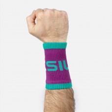 Unisex Wristband cotton SPORTY purple EMERALD | PICSIL