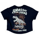 Training oversize crop top JURASSIC SQUAD 2 black | BARBELL REGIMENT