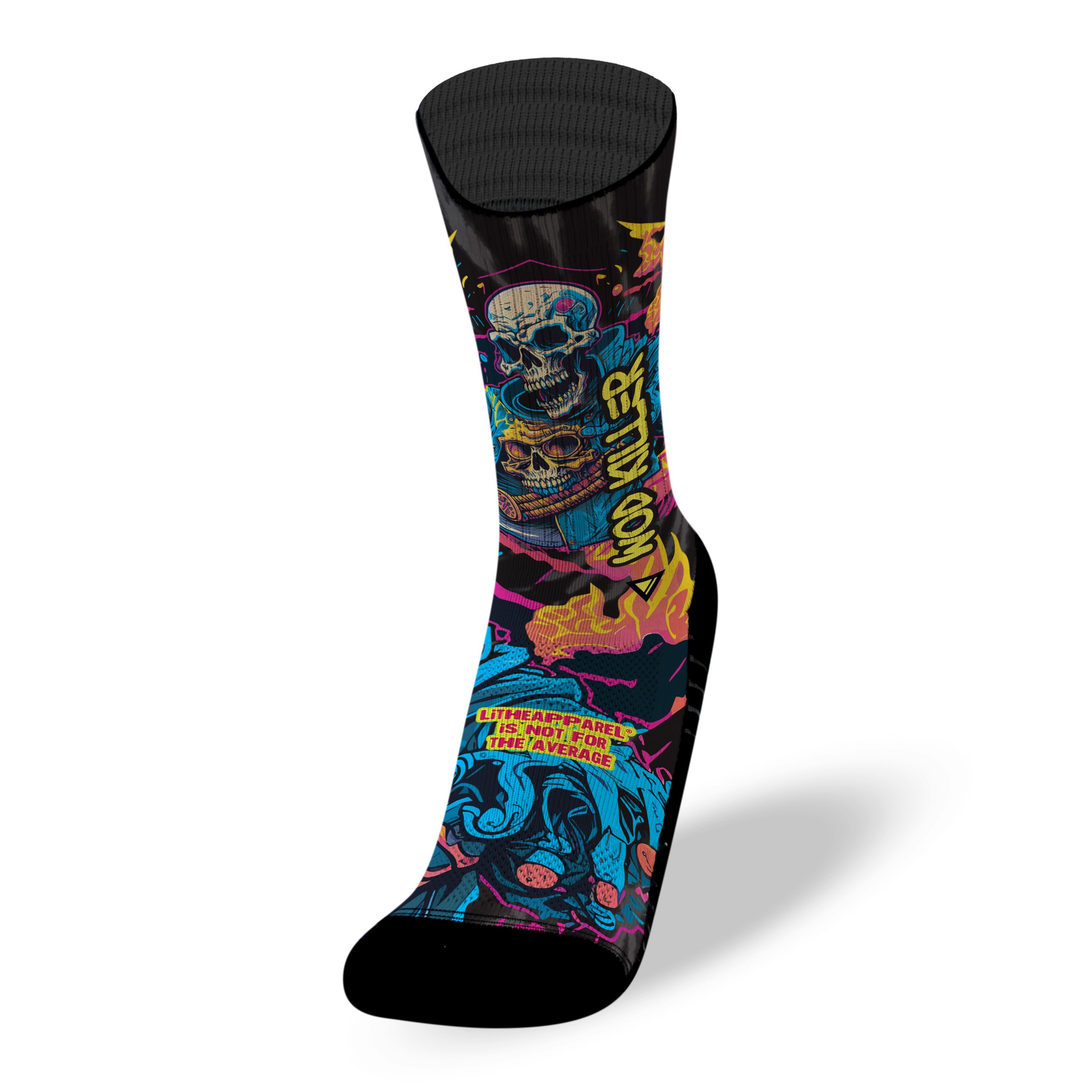 Chaussettes WOD KILLER EXCLUSIVE TD multicolores| LITHE APPAREL — Multicolor · Taille M (39-42)