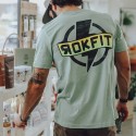 Men's green T-Shirt THUNDER STRUCK| ROKFIT