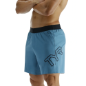 Men's blue short UNBROKEN LINED 7" 923 Majolica | TYR