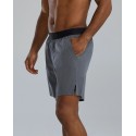 Men's grey short UNBROKEN UNLINED 7" 255 Charcoal Heather BIG LOGO | TYR