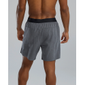 Men's grey short UNBROKEN UNLINED 7" 255 Charcoal Heather BIG LOGO | TYR
