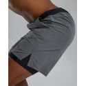 Men's grey short UNBROKEN UNLINED 7" 255 Charcoal Heather BIG LOGO | TYR