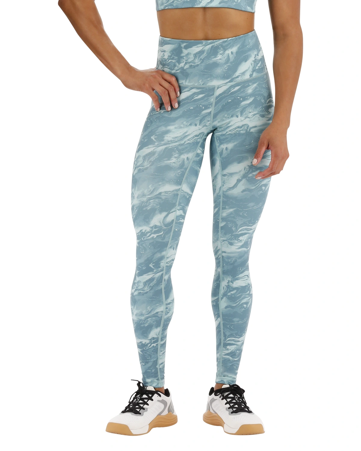 Legging Femme taille haute KINETIC(TM) vert AQUEOUS | TYR — Vert · Taille S