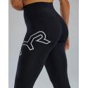 Legging Femme taille haute KINETIC™ noir 001 Black longueur 3/4| TYR