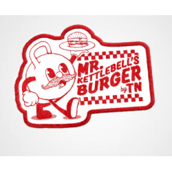 MR. KETTLEBELL'S BURGER woven velcro patch | THUNDERNOISE