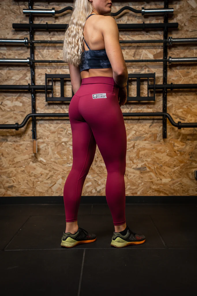 Legging femme Oly rouge cerise - Barbell Regiment — Rouge · Taille L