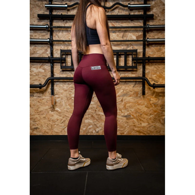 Women's workout legging BARBELL REGIMENT dark red THE OLY model