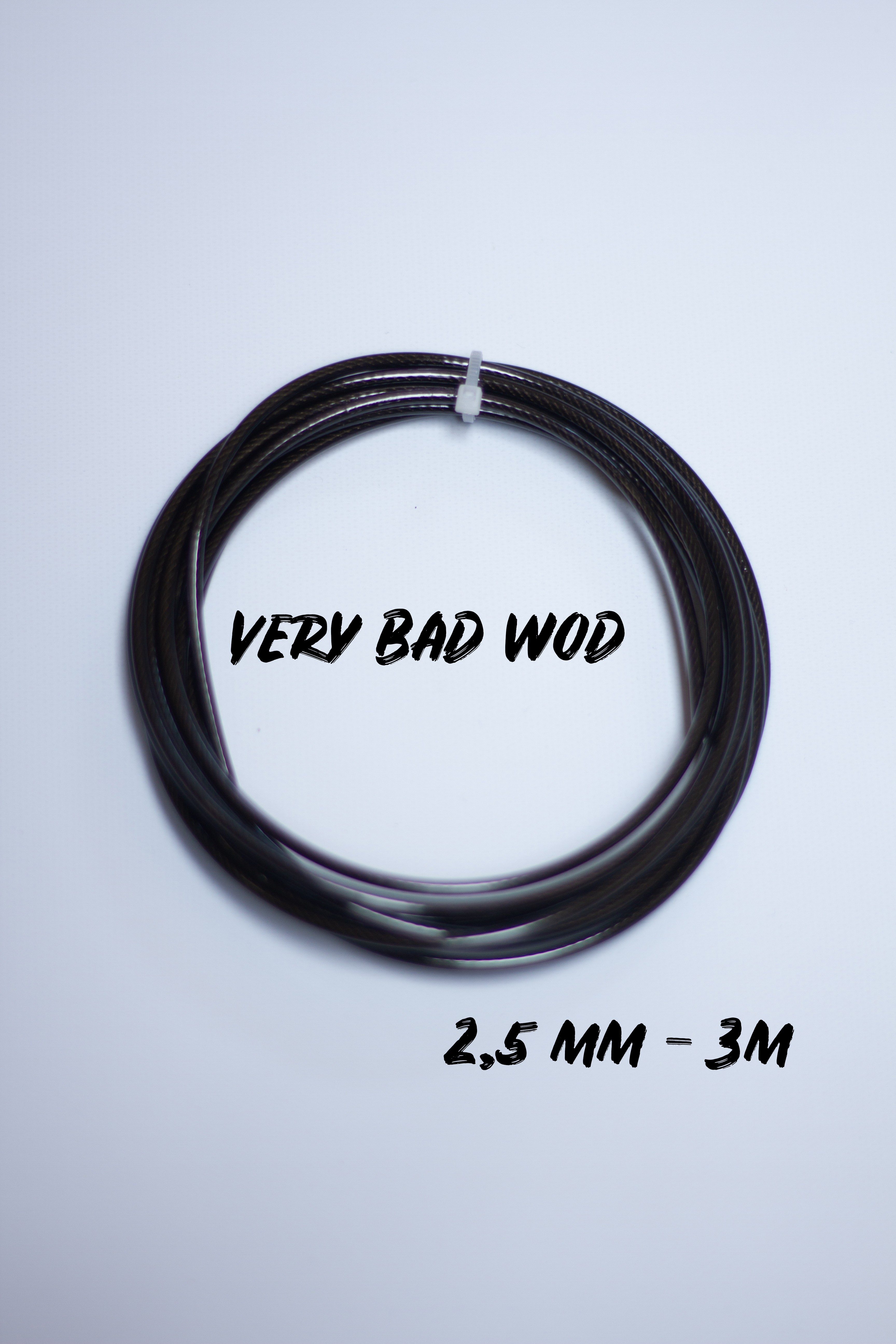 Câble de corde à sauter noir 2.5 mm 3m - Very Bad Wod — Noir · Taille 2.5 mm