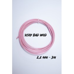 Pink cable 2.5 mm and 3 m | VERY BAD WOD