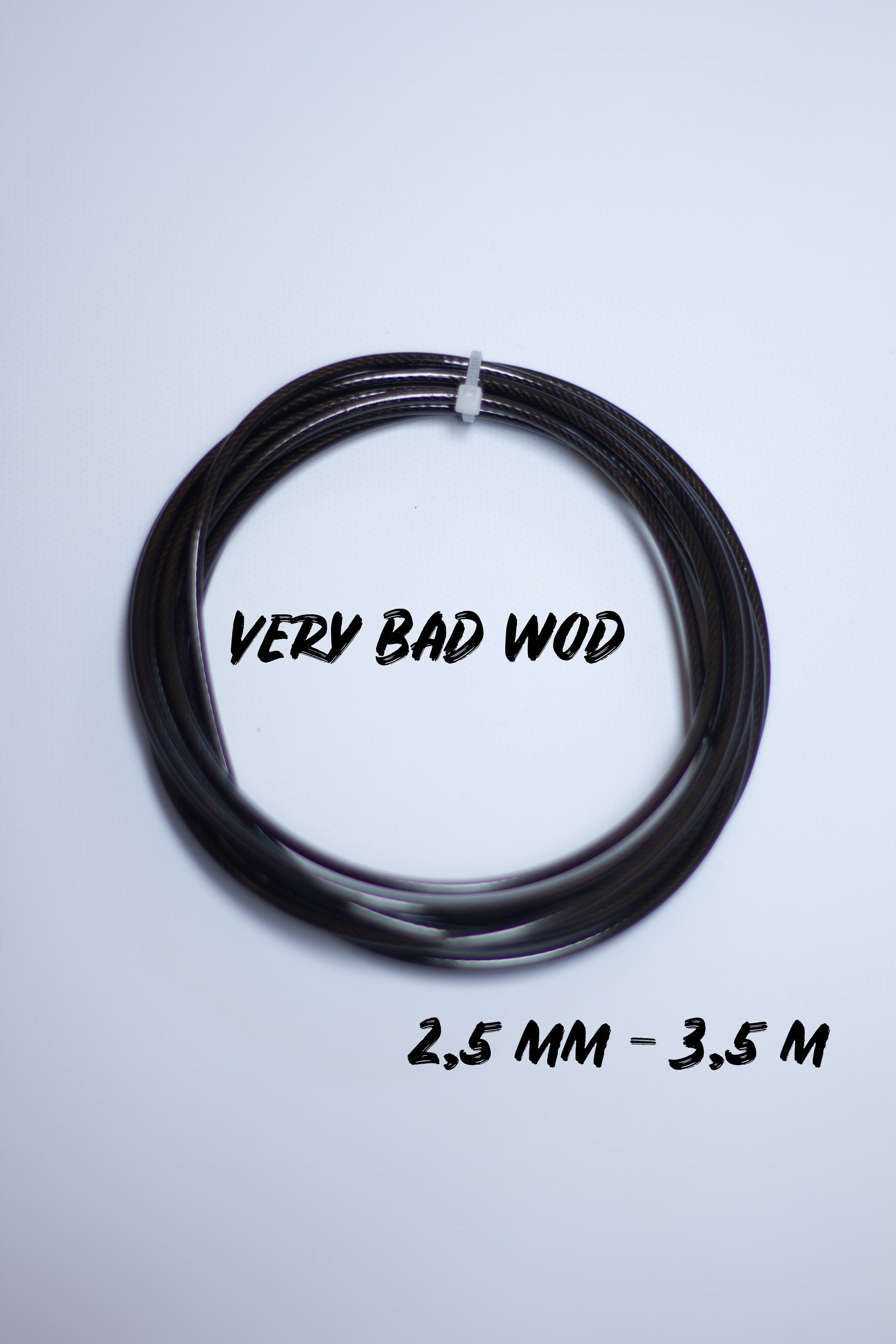 Câble de code à sauter noir 3.5m - 2.5 mm Very Bad Wod — Noir · Taille 2.5 mm