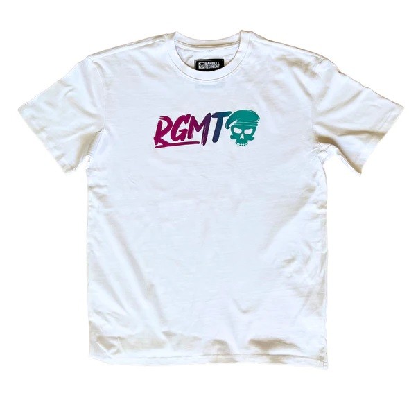 T-Shirt oversize heavy unisexe blanc MIAMI | BARBELL REGIMENT — Blanc · Taille L