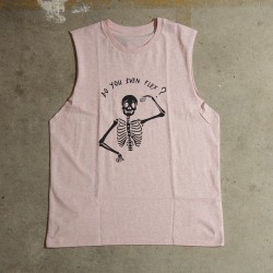 Muscle tank vintage pink DO YOU EVEN FLEX  for men | VERY BAD WOD
