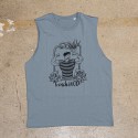 Muscle tank blue FRENCH WOD for men | VERY BAD WOD