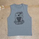 Muscle Tank homme bleu FRENCH WOD | VERY BAD WOD