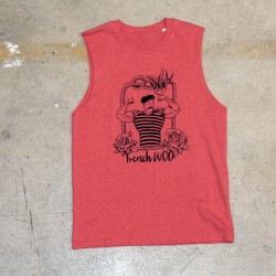 Muscle tank vintage red FRENCH WOD for men | VERY BAD WOD