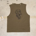 Muscle tank green khaki GORILLA OPS for men | VERY BAD WOD