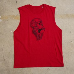 Muscle tank red GORILLA OPS for men | VERY BAD WOD