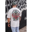 Unisex beige oversized T-Shirt PREPARE FOR THE UNKNOWN | ROKFIT