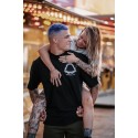 Unisex black oversized T-Shirt STRUGGLE MAKES STRENGTH| ROKFIT