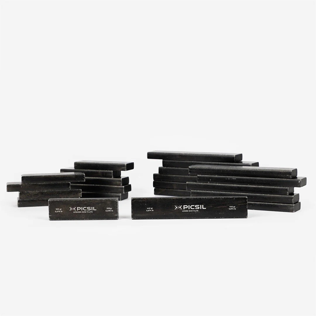 Pack de 22 plaques de lestage pour gilet INGOT | PICSIL — Noir · Taille TU