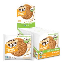 LENNY & LARRY'S Pack de 12 Cookies protéinés Beurre de Cacahuète