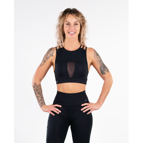 Training high chest bra NS THETA Black | NORTHERN SPIRIT