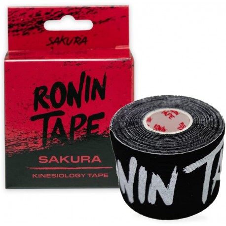 Roll of KINESIO tape SARURA black | RONIN TAPE