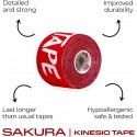 Roll of KINESIO tape SARURA black | RONIN TAPE