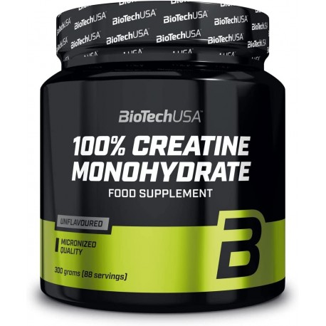 Créatine non aromatisée - 300 Gr 100 % CREATINE MONOHYDRATE| BioTechUSA