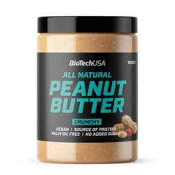 All natural crunchy peanut butter 1 KG |BiotechUSA