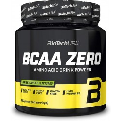 BCAA Zero acides aminés en poudre saveur POMME VERTE 360 Gr  |BIOTECHUSA
