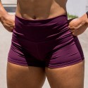 Training short HIGH WAIST WINE for women | SAVAGE BARBELL