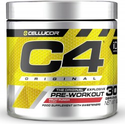 BOOSTER Pre Workout C4 ORIGINAL - 30 servings 204 Gr - FRUIT PUNCH | CELLULOR C4