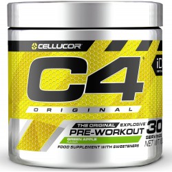 BOOSTER Pre Workout C4 ORIGINAL - 30 servings 204 Gr - GREEN APPLE | CELLULOR C4