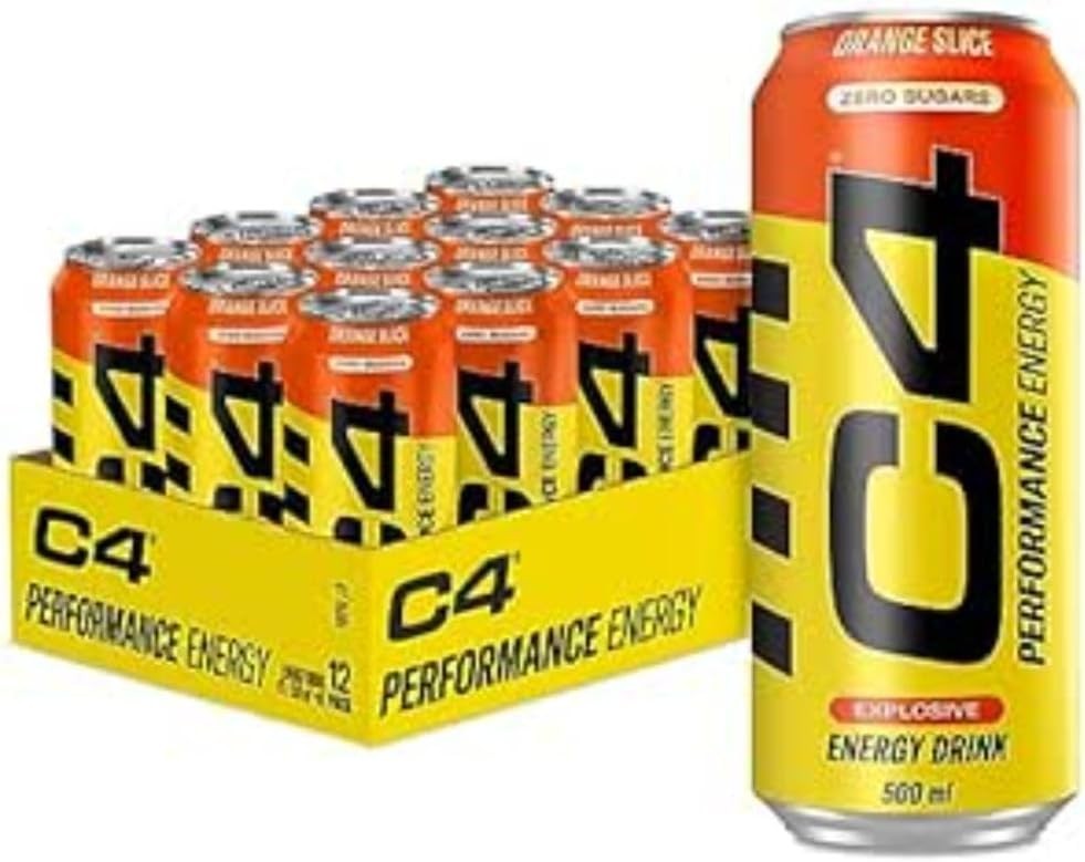 Cellucor C4 Performance Energy - Orange Slice x12 canettes — ORANGE · Taille Pack de 12 Canettes
