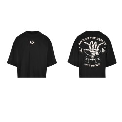 Crop top oversize noir HAND OF DESTINY | VERY BAD WOD