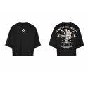 Unisex black oversized Crop Top HAND OF DESTINY | VERY BAD WOD