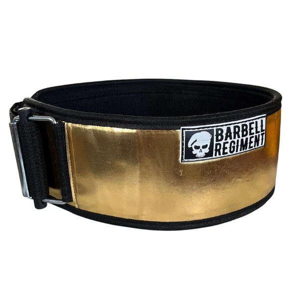 Ceinture haltérophilie Gold Digger or - Barbell Regiment — Or · Taille XXS