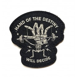HAND OF DESTINY black woven velcro patch | VERY BAD WOD