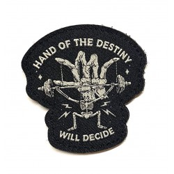 Patch tissage velcro noir HAND OF DESTINY | VERY BAD WOD