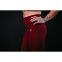 Legging taille haute Femme THE SOFTY rouge cardinal | VERY BAD WOD