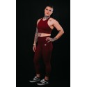 Crop bra CHELSEA model cardinal red| VERY BAD WOD