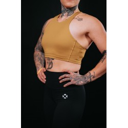 Crop bra CHELSEA model gold| VERY BAD WOD