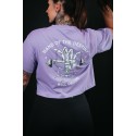 Crop top oversize violet HAND OF DESTINY | VERY BAD WOD